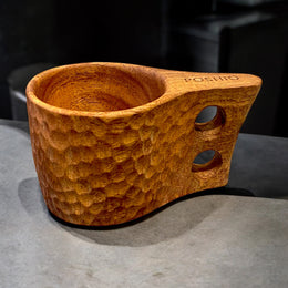 Neem wood cups set (set of 2) | Handcrafted from single wood block