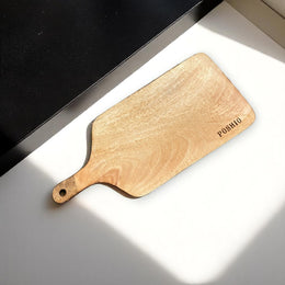 Single Block Wood Chopping Board/Cutting/Serving Board, Platter for Kitchen Vegetables, Fruits & Cheese | Natural Mango Woo