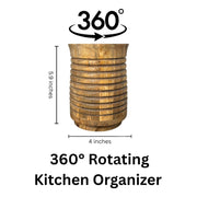 360° Rotating Cutlery/Utensil Holder, Organizer for Kitchen & Dining Table