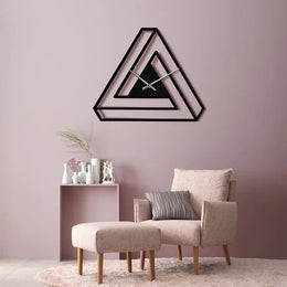 Infinite Triangle:  Minimalist Wall Clock For Home Stylish Latest