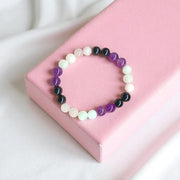 HeartGuard bracelet for emotional healing | Rose Quartz, Amethyst, Black Tourmaline & Moonstone