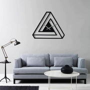 Infinite Triangle:  Minimalist Wall Clock For Home Stylish Latest