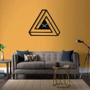 Infinite Triangle:  Minimalist Wall Clock For Home Stylish Latest