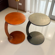 C-Shaped Side Table for Sofa & Bed – Matte Finish, Slide-Under Design, Easy 3-Piece Assembly, Ideal for Laptop, Coffee & Home Decor | Neatly Finished (38x58cms)