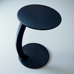 C-Shaped Side Table for Sofa & Bed – Matte Finish, Slide-Under Design, Easy 3-Piece Assembly, Ideal for Laptop, Coffee & Home Decor | Neatly Finished (38x58cms)