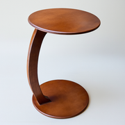 C-Shaped Side Table for Sofa & Bed – Matte Finish, Slide-Under Design, Easy 3-Piece Assembly, Ideal for Laptop, Coffee & Home Decor | Neatly Finished (38x58cms)