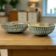 Wooden Bowls for Serving Fruit Salad, Set of 2