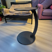 C-Shaped Side Table for Sofa & Bed – Matte Finish, Slide-Under Design, Easy 3-Piece Assembly, Ideal for Laptop, Coffee & Home Decor | Neatly Finished (38x58cms)