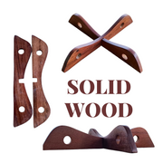 Trivets (Set of 2) – Solid Wood Hot Pot Stand/Placemat | 7.8 x 1.5 inches | Heavy-Duty Utensil Holder for Kitchen, Dining Table & Cookware