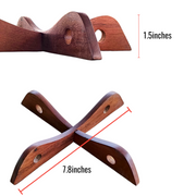 Trivets (Set of 2) – Solid Wood Hot Pot Stand/Placemat | 7.8 x 1.5 inches | Heavy-Duty Utensil Holder for Kitchen, Dining Table & Cookware