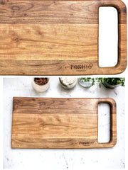 Acacia wood chopping cutting board with handle | Big size chopping board for home and restaurants