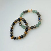 Money Magnet and WealthShield Bracelet with Evil Eye |  100% Authentic crystal beads